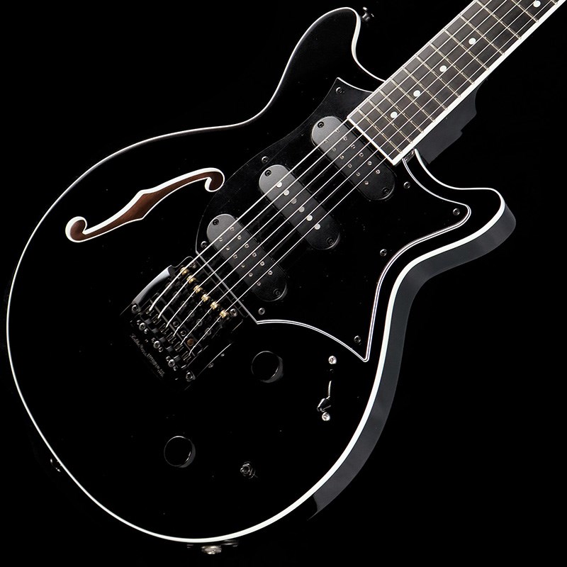 Kz Guitar Works Kz One Semi-Hollow 22F DSD9 Kahler w/F Hole (Jet Black)の画像